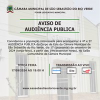 Aviso de Audiência Pública