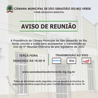 AVISO DE REUNIÃO