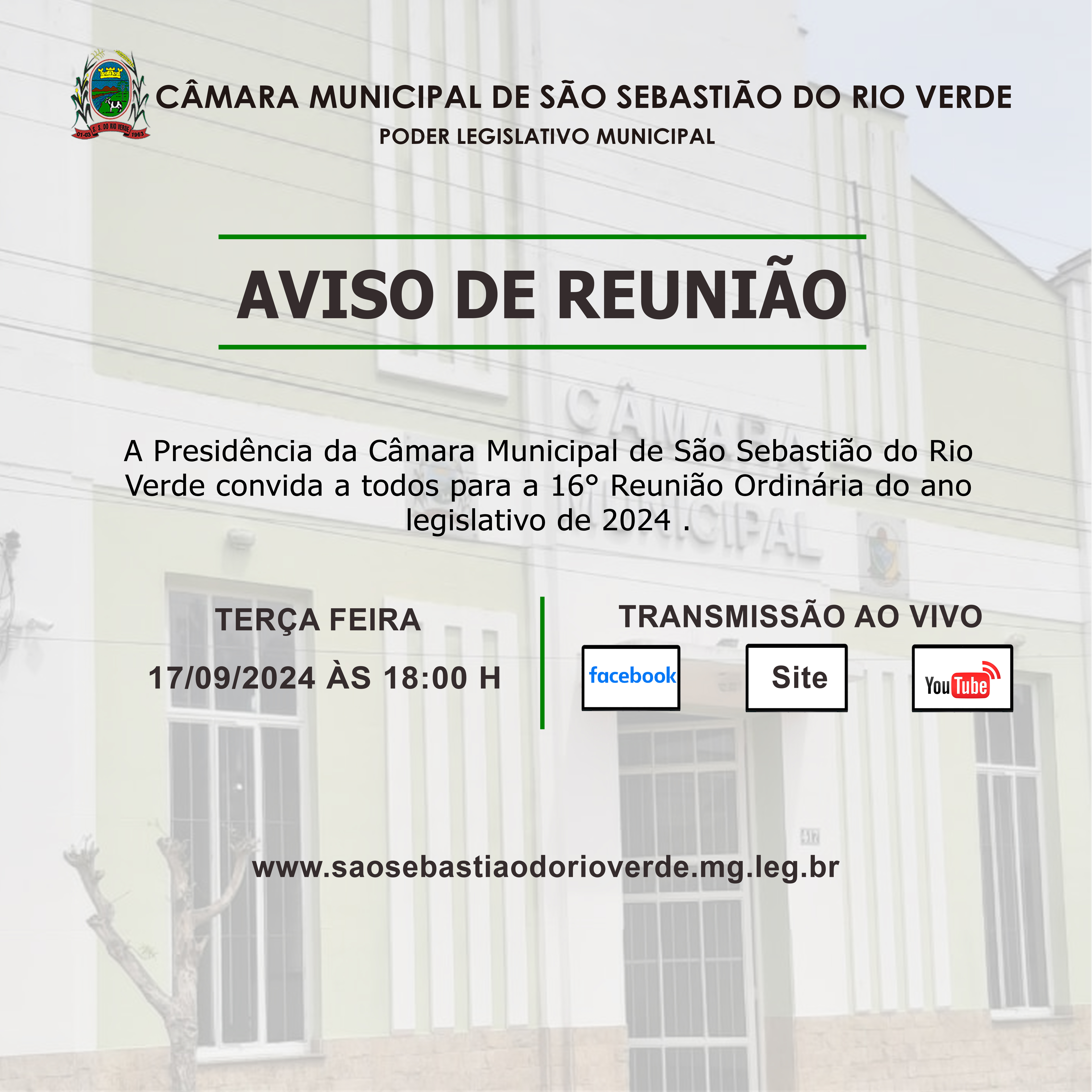 Aviso de Reunião