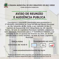 AVISO DE REUNIÃO E AUDIÊNCIA PÚBLICA